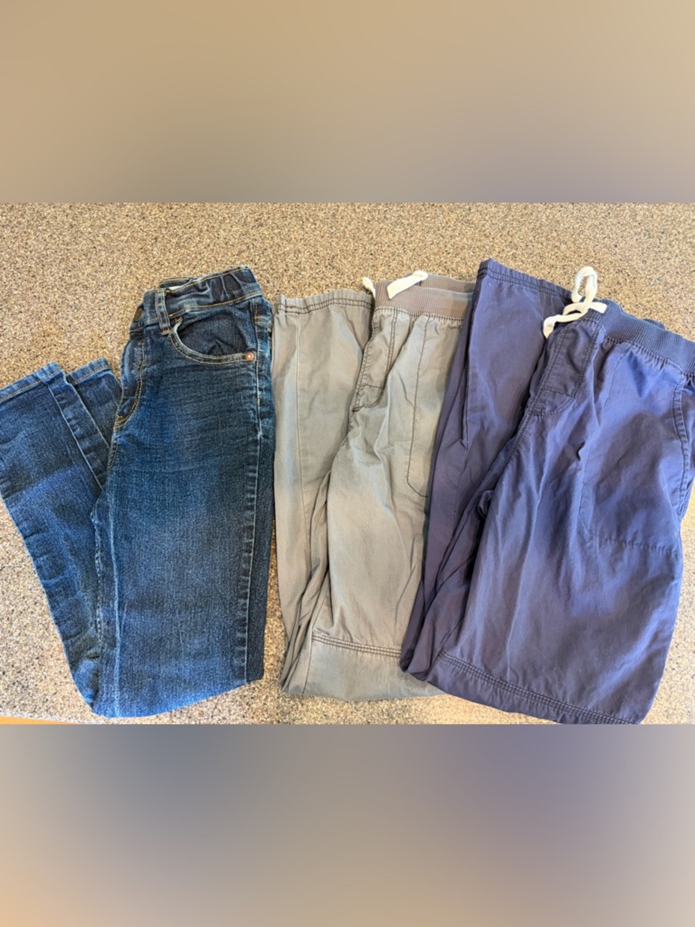 Carter's/Oshkosh Boys Blue Jeans, Gray and Navy Pull-On Pants